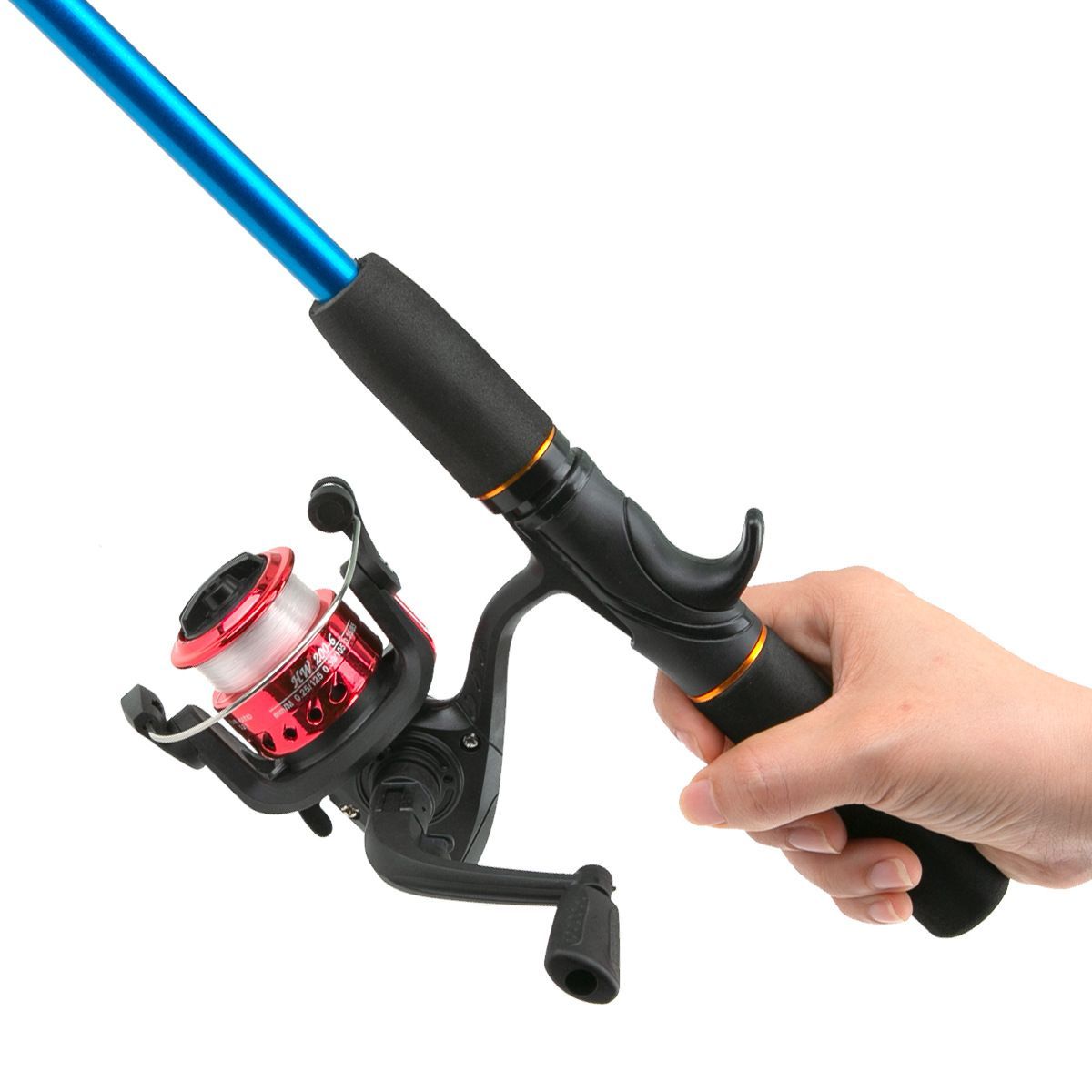 Beginner Fishing Set Fishing Tackles Including Reel Telescopic Rod Float Baits Hook Connector Landing Net & Storage Bag Rod - Green Set 2 - Size 1 Pack