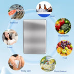 2PCS Large Ice Packs for Lunch Boxes Reusable Stainless Steel Ice Packs, No Water Needed, for Coolers, Camping, and Picnic Baskets Metal Bento Box Ice Packs Keep Food and Drinks Fresh and Cool