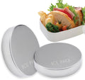 2Pack Portable Stainless Steel Ice Pack Reusable Cooler Pad for Picnic Reusable stainless steel cooling pack keeps food and drinks cold for picnics, lunch bags, camping and travel - Silver - Size 2Pack