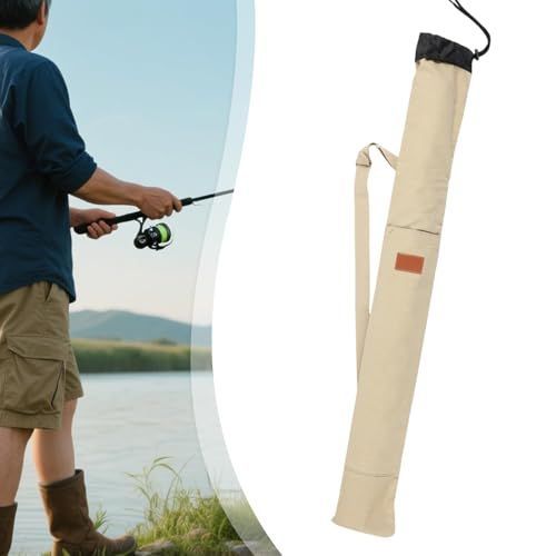 120cm Fishing Fishing Pole Storage Bag Portable Protection Cover Side Pocket Multipurpose Travel Carry Tackle Storage - Blue - Size 120cm