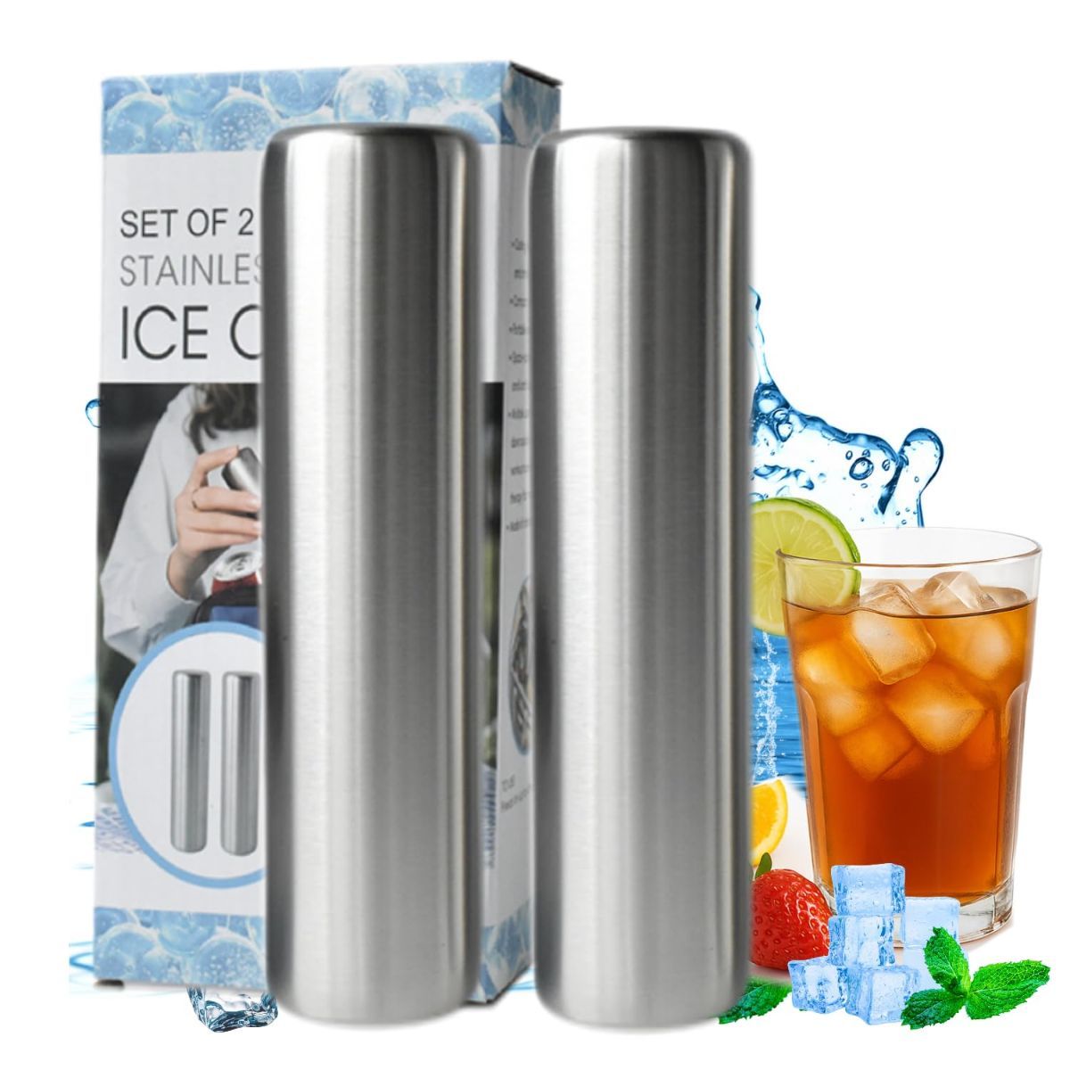 1Pack Ice Packs for Lunch Boxes Ice Pack for Cooler Reusable Stainless Steel Ice Packs for Coolers, Camping, Picnic Baskets Metal Bento Box Keep Food Drinks Fresh Cool - Silver - Size 1Pack