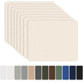 8 Pieces 7.87 x 5.9 inch Nylon Repair Patches Nylon Fabric Patch Self-Adhesive Fabric Repair Tape Waterproof Lightweight Outdoor Gear Patch Kit for Down Jacket Clothing Tent Bag - Beige - Size 8 Pieces