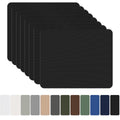 8 Pieces 7.87 x 5.9 inch Nylon Repair Patches Nylon Fabric Patch Self-Adhesive Fabric Repair Tape Waterproof Lightweight Outdoor Gear Patch Kit for Down Jacket Clothing Tent Bag - Black - Size 8 Pieces