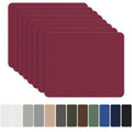 8 Pieces 7.87 x 5.9 inch Nylon Repair Patches Nylon Fabric Patch Self-Adhesive Fabric Repair Tape Waterproof Lightweight Outdoor Gear Patch Kit for Down Jacket Clothing Tent Bag - Burgundy - Size 8 Pieces