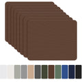 8 Pieces 7.87 x 5.9 inch Nylon Repair Patches Nylon Fabric Patch Self-Adhesive Fabric Repair Tape Waterproof Lightweight Outdoor Gear Patch Kit for Down Jacket Clothing Tent Bag - Brown - Size 8 Pieces