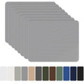 8 Pieces 7.87 x 5.9 inch Nylon Repair Patches Nylon Fabric Patch Self-Adhesive Fabric Repair Tape Waterproof Lightweight Outdoor Gear Patch Kit for Down Jacket Clothing Tent Bag - Gray - Size 8 Pieces