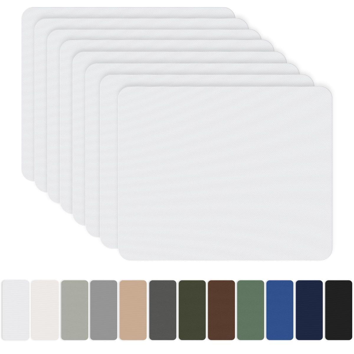 8 Pieces 7.87 x 5.9 inch Nylon Repair Patches Nylon Fabric Patch Self-Adhesive Fabric Repair Tape Waterproof Lightweight Outdoor Gear Patch Kit for Down Jacket Clothing Tent Bag - Khaki - Size 8 Pieces