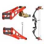 Bow Press, Archery Compound Bow Press, Aluminum Alloy Handheld Bow Press for Compound Bow and Crossbow, Universal Ratchet Type Fine Tuning Tool with 51.2” Strap