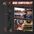 Bow Press, Archery Compound Bow Press, Aluminum Alloy Handheld Bow Press for Compound Bow and Crossbow, Universal Ratchet Type Fine Tuning Tool with 51.2” Strap