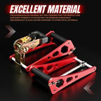 Bow Press, Archery Compound Bow Press, Aluminum Alloy Handheld Bow Press for Compound Bow and Crossbow, Universal Ratchet Type Fine Tuning Tool with 51.2” Strap