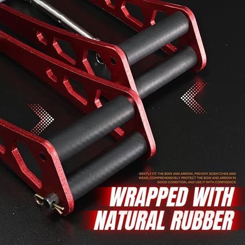 Bow Press, Archery Compound Bow Press, Aluminum Alloy Handheld Bow Press for Compound Bow and Crossbow, Universal Ratchet Type Fine Tuning Tool with 51.2” Strap