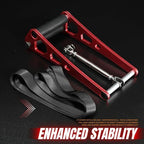 Bow Press, Archery Compound Bow Press, Aluminum Alloy Handheld Bow Press for Compound Bow and Crossbow, Universal Ratchet Type Fine Tuning Tool with 51.2” Strap