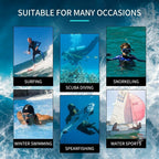 3MM Men's Full Wetsuit – 4-Way Stretch, UPF 50+, Thermal & Scratch Resistant for Diving & Surfing - Gray - Size L