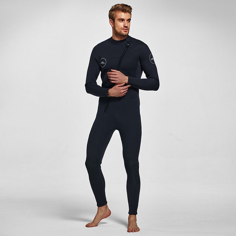 3MM Men's Full Wetsuit – 4-Way Stretch, UPF 50+, Thermal & Scratch Resistant for Diving & Surfing - Purple - Size XL