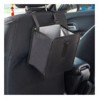 2Pack Foldable Waterproof Car Trash Can, Small | leakproof liner, hanging storage-bag design, fits most cars, SUVs, and trucks, car interior accessories - Black - Size 2Pack
