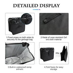 2Pack Foldable Waterproof Car Trash Can, Small | leakproof liner, hanging storage-bag design, fits most cars, SUVs, and trucks, car interior accessories - Black - Size 2Pack
