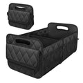 Car Trunk Organizer for SUV, Car Organizers and Storage with Reinforced Handles, Car Accessories for Women/Men 50LWaterproof Polyester Trunk Organizer, Black