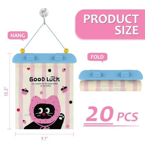 40Pcs Disposable Car Trash Bag, Car Garbage Bag Hanging Vehicle Trash Can Auto Rubbish Pouch Dustbin Bags Garbage Container Car Accessories, Leakproof, Smellproof, Portable for Women & Adults - Pink - Size 40 Pcs