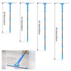 Professional Window Cleaning Kit with Bucket 3 Gallon, 76" Long Handle Squeegee and Microfiber Scrubber, High Window Washing Equipment for Indoor Outdoor, Commercial, Home, Car