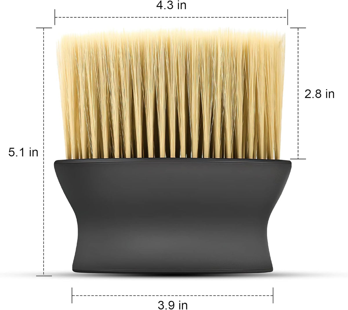 Yellow & Black Car Detailing Brush Set (2-Pack): Soft Bristle Dust Cleaners for Air Vents, Dashboard & Home Use