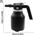 Electric Foam Sprayer for Car Wash, Garden & Home Cleaning, Rechargeable High-Pressure Tool with Adjustable Nozzle (Black)