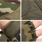 Tactical Fingerless Gloves with Knuckle Protection – Breathable Outdoor Gloves for Shooting, Hunting, Cycling, and Training (Yellow Camouflage,S)