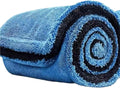 1200 GSM Car Drying Towels – Microfiber Towels for Cars (36" x 24"), Ultra-Absorbent, Streak-Free, Scratch-Free, No Water Spots, Double-Twist Pile & Edgeless Design(Blue)