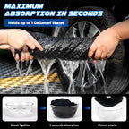 1200 GSM Car Drying Towels – Microfiber Towels for Cars (36" x 24"), Ultra-Absorbent, Streak-Free, Scratch-Free, No Water Spots, Double-Twist Pile & Edgeless Design(Blue)