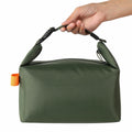 Foldable Lunch Bag – Reusable Insulated Cooler Tote with Waterproof Zipper, Leak-Proof Design, Lightweight & Compact, Ideal for Work, School, Picnic, Travel (Military green)