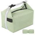 Foldable Lunch Bag – Reusable Insulated Cooler Tote with Waterproof Zipper, Leak-Proof Design, Lightweight & Compact, Ideal for Work, School, Picnic, Travel (Green)
