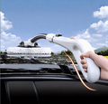 Car Wash Brush with Telescopic Handle – Large Grip, Bendable Head, and Two Brush Heads for Efficient Cleaning(white)