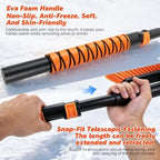 39" Extendable Snow Brush & Ice Scraper, 360° Pivoting Head\nSnow Scraper Essentials Kit,No-Scratch Bristles, Comfort Foam Grip for Car Truck SUV, Automotive Winter Car Accessories(Orange)