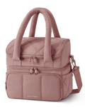 Double-Layer Insulated Lunch Bag with Quilted Design – 11.8L Cooler Tote for Work, Picnics & Travel (Camel) | Other Colors Available In-Store