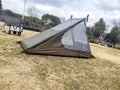 Lightweight Solo Camping Tent for Backpacking, Hiking, Fishing and Outdoor Adventures (Green)