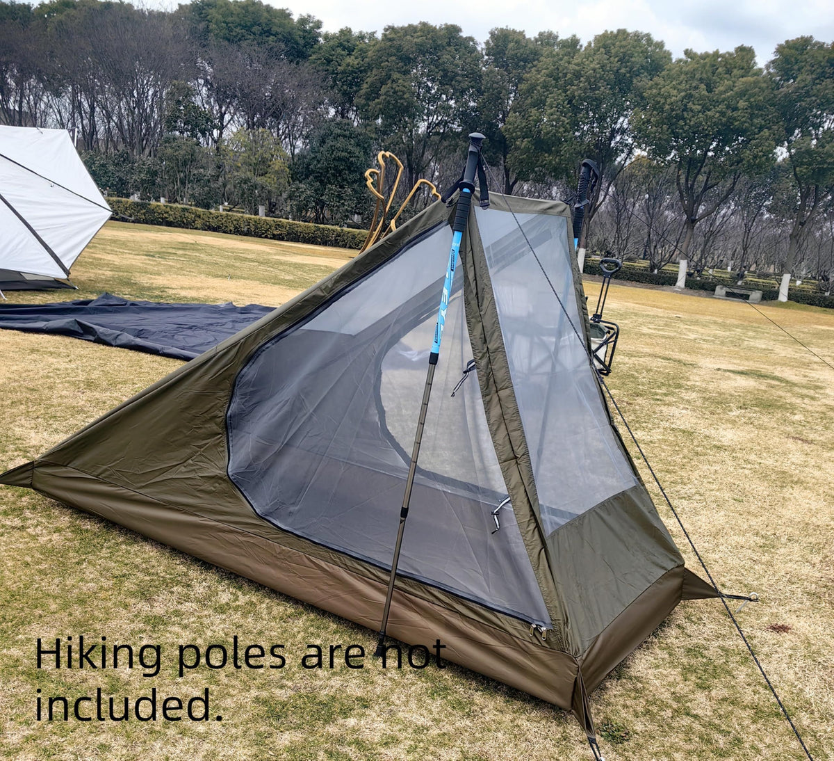 Lightweight Solo Camping Tent for Backpacking, Hiking, Fishing and Outdoor Adventures (Green)