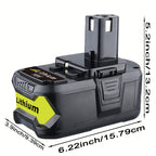 2pcs Lithium-Ion Battery for Ryobi One+