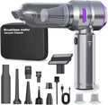 Car Vacuum Cleaner,19000PA High Power Mini Vacuum Cleaner,Rechargeable Handheld Vacuum,Portable Cordless Compressed Air Duster Air Blower for Car Home-Purple