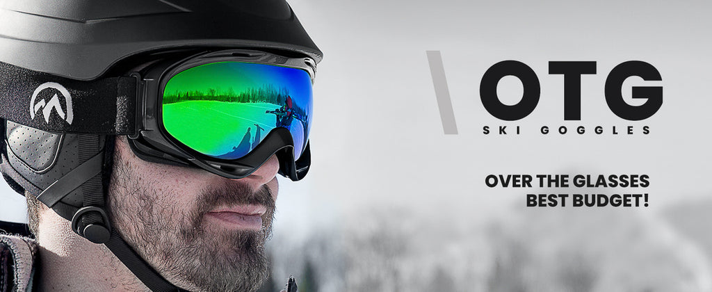 OutdoorMaster OTG Ski Goggles - Over Glasses Ski/Snowboard Goggles for Men, Women & Youth - 100% UV Protection--OM-5