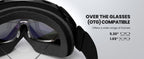 OutdoorMaster OTG Ski Goggles - Over Glasses Ski/Snowboard Goggles for Men, Women & Youth - 100% UV Protection--OM-5