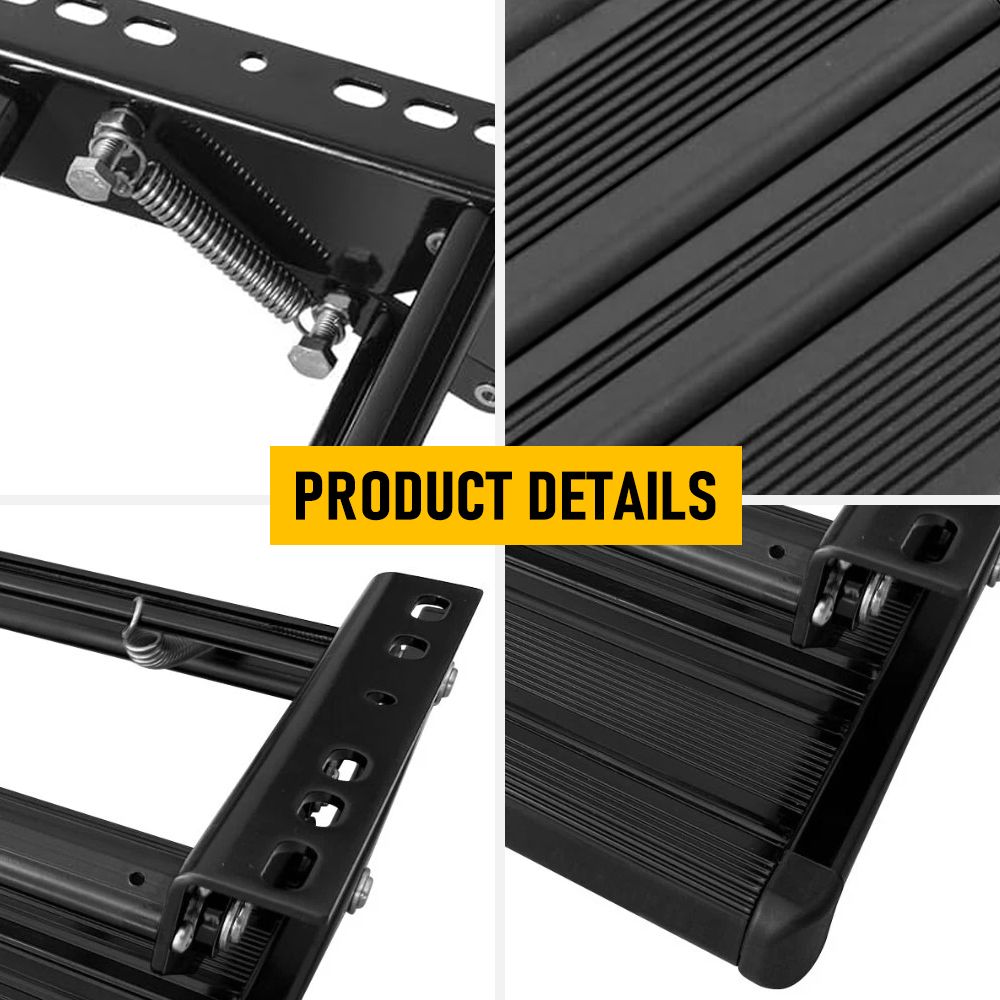 Heavy Duty Pull-Out Caravan Step, Folding Aluminium RV Step(57x55x17cm)
