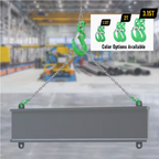2SET 3.15T Sling Hook Heavy Duty Hammerlock/Slip Hook Kit With Swivel Winch & Safety Latch-Green