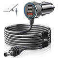 Aumerage Car Charger for Starlink Mini, DC Cable & Cigarette Adapter 3M | 3-in-1 12V-24V USB-C USB QC 3.0 + 45W/30W PD, 16AWG Waterproof  for Camping, RV & Off-Grid