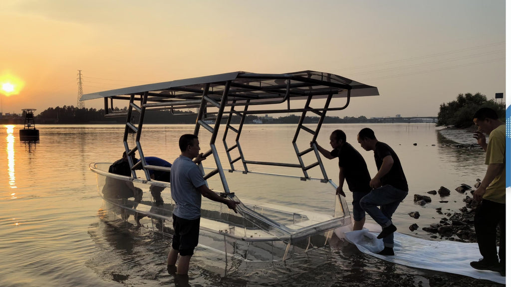 5.6m (12-Person) Smart Electric Power Transparent Boat
