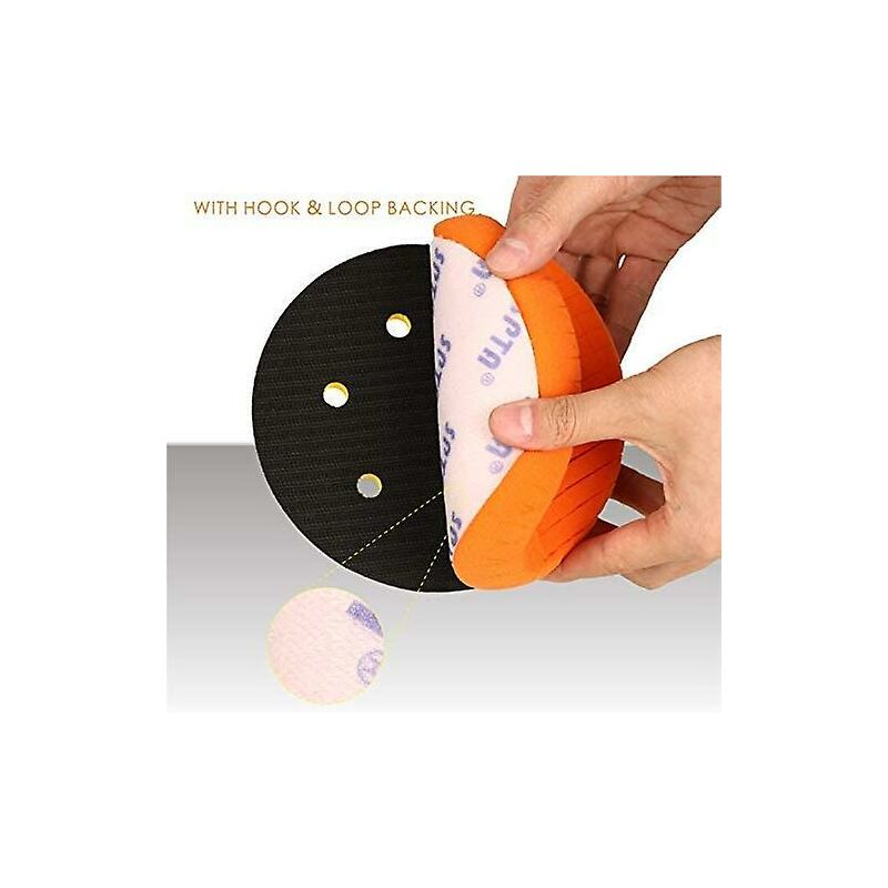 Polishing Pad, 5 pcs 150Mm/6 Inch Polishing Sponge Buffing Kit For Car Polisher Buffer Pad/For RO & DA Polishers Dual