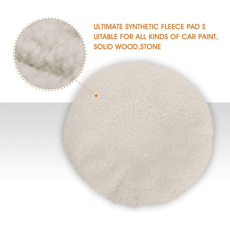 Polishing Bonnet, 5 Pieces (230-250Mm) Polishing Bonnets Electric Bonnets For Car Wool Bonnet Waxing Pads For Most Car
