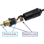 Din Hella Powerlet Plug For Cigarette Lighter 18Awg European Male Din Socket Cigarette Lighter Plug Adapter Socket