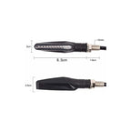 2 pcs Universal Motorcycle LED Turn Signal Light Motorcycle Turn Signals DAytime Running Light Motorcycle Flasher Bulb
