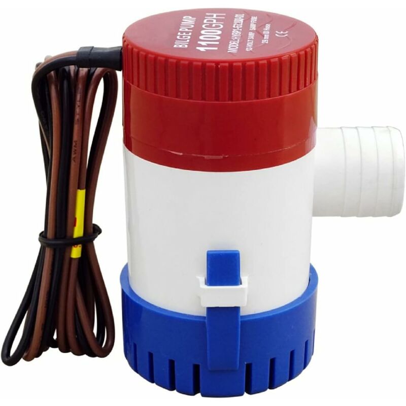Marine Electric Bilge Pump 1100Gph 12V For Boat Caravan Rv Submersible Non-Automatic