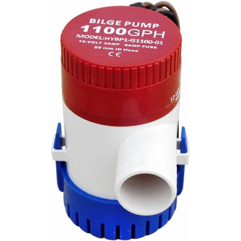 Marine Electric Bilge Pump 1100Gph 12V For Boat Caravan Rv Submersible Non-Automatic