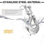 Heavy Duty Lifting Hook Load Towing Lifting Chain Safety Hook Winch Trailer Steel Clevis Safety Latch Lifting Stainless